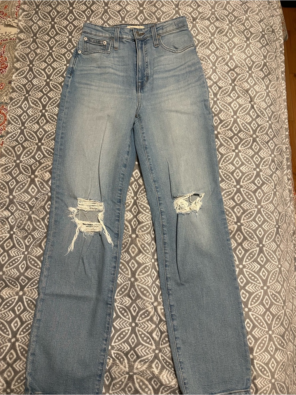 Madewell Light Blue Curvy Perfect Vintage Straight Jean